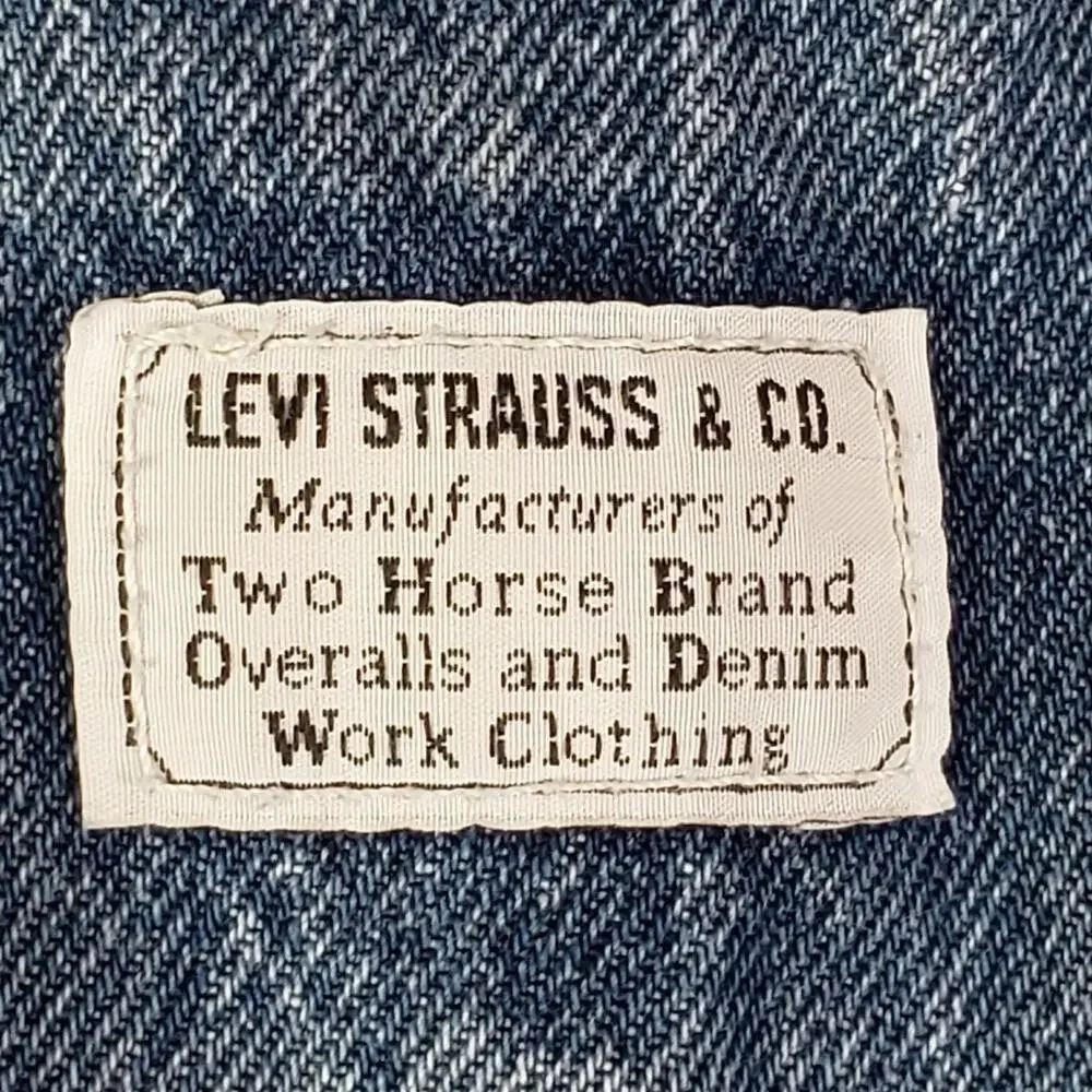 Levi’s Strauss & Co Two Horses Brand Overalls Women’s Size XS Denim Double Knee - Picture 12 of 16